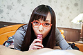 Teen with glasses amazes with Japanese blowjob